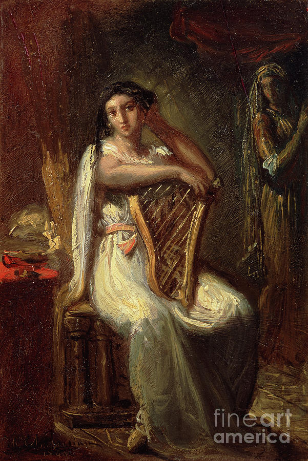 Desdemona, 1849 By Theodore Chasseriau Painting by Theodore Chasseriau ...