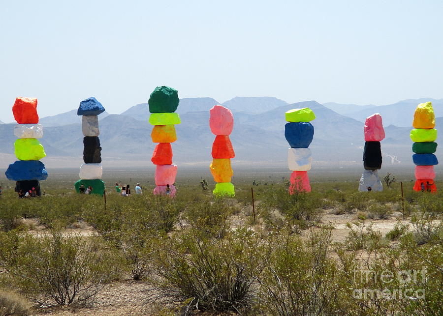 Desert Art Installation Photograph by Randall Weidner
