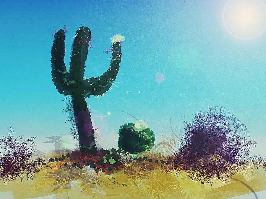 Desert Cactus Painting