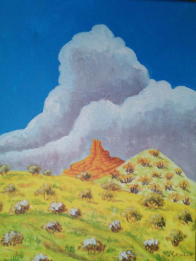 Desert Clouds Painting by Margaret Crusoe