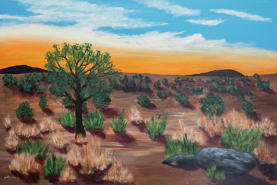 Desert Dawn Painting by Patricia Gould