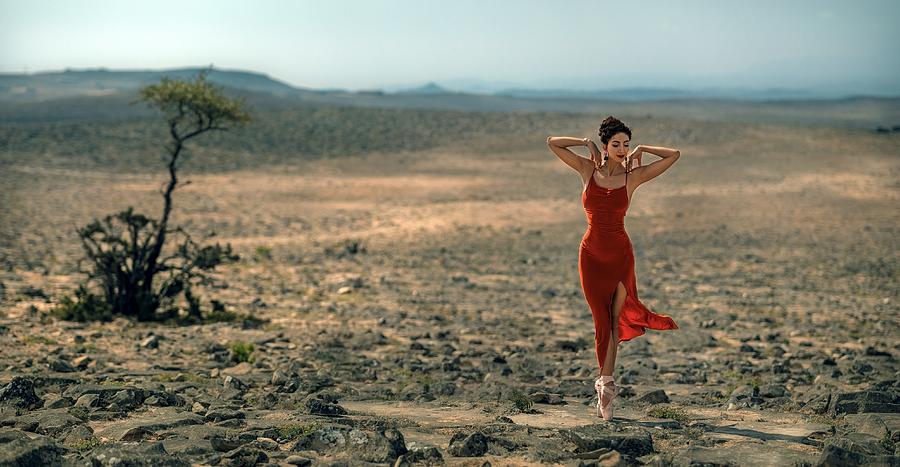Ballerina Photograph - Desert Flower by Waldemar Szmidt