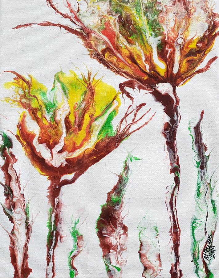 Desert Flowers Painting by Michelle Stevens