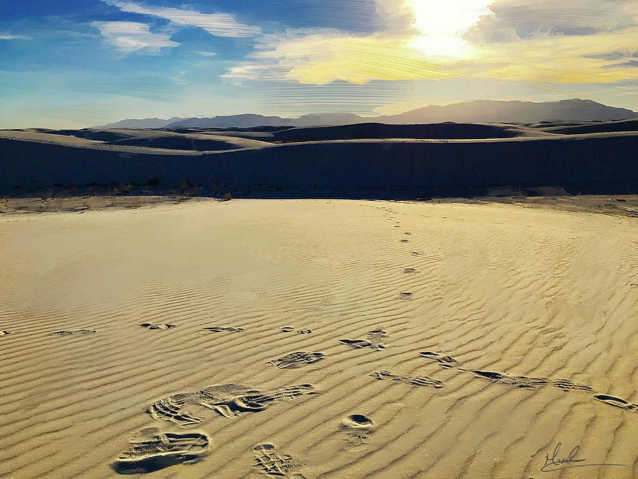 Desert Footprints I Photograph by GW Mireles
