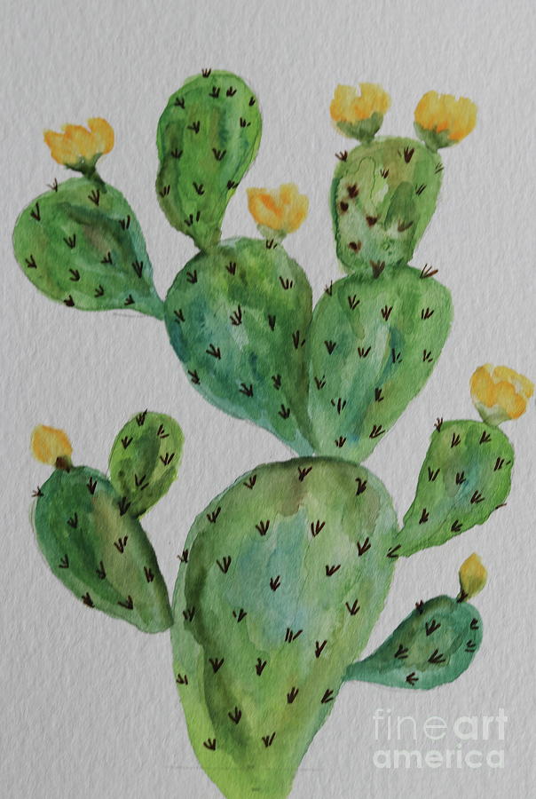 Cactus Painting - Desert Garden Beauty by Christiane Schulze Art And Photography Cactus Painting - Desert Garden Beauty by Christiane Schulze Art And Photography