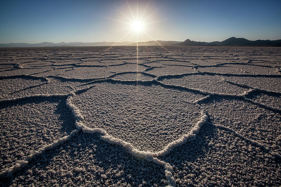 Desert Heat at Salt Flat  Photograph by Alex Mironyuk