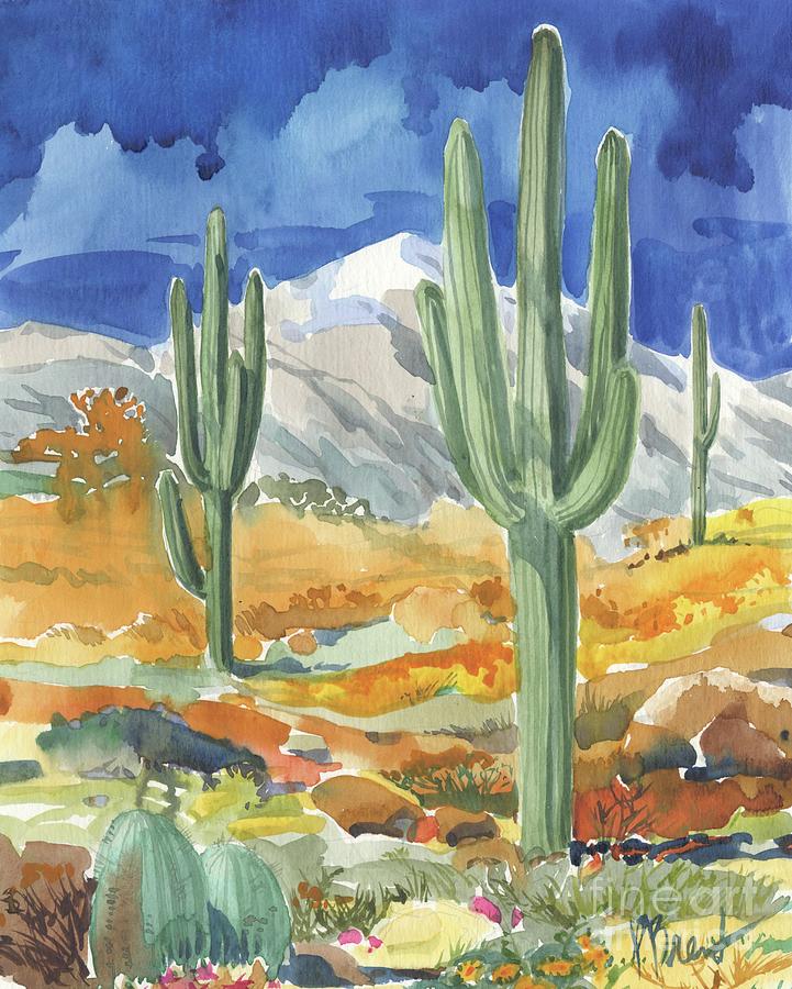 Desert Painting - Desert Landscape II by Paul Brent
