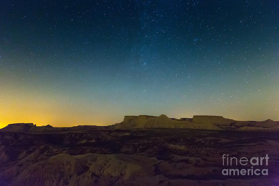 Spain Photograph - Desert Landscape Of Navarra In Night by Iakov Filimonov Spain Photograph - Desert Landscape Of Navarra In Night by Iakov Filimonov
