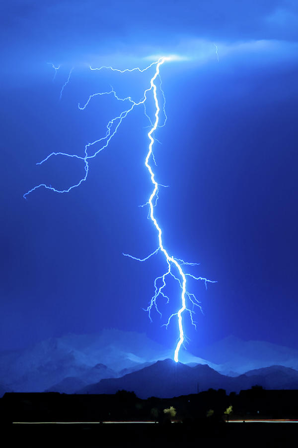 1102 Desert Lightning Photograph by Kenneth Johnson