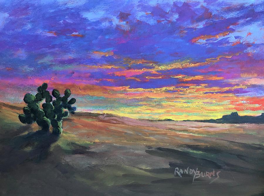 Desert Love  Painting by Rand Burns