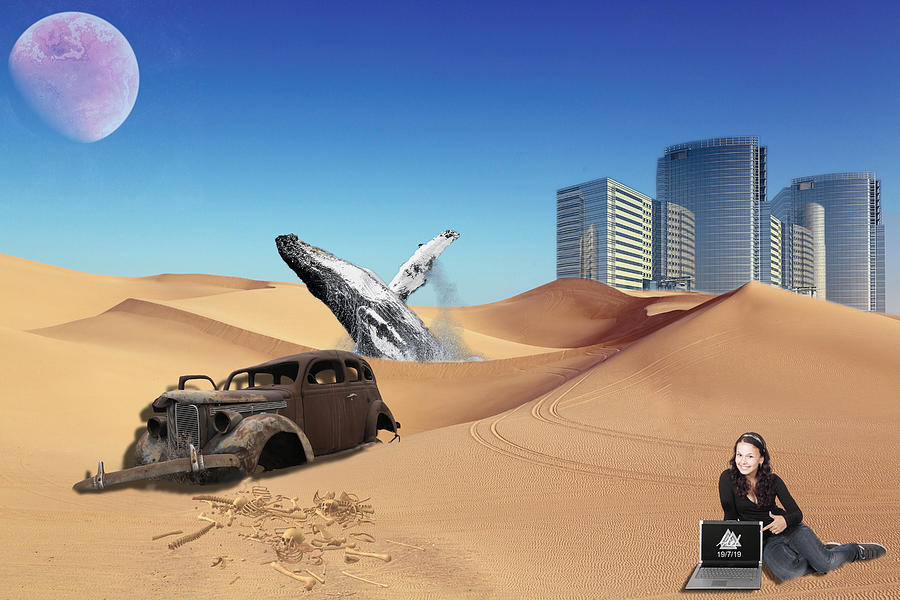 Desert Whale. Digital Art