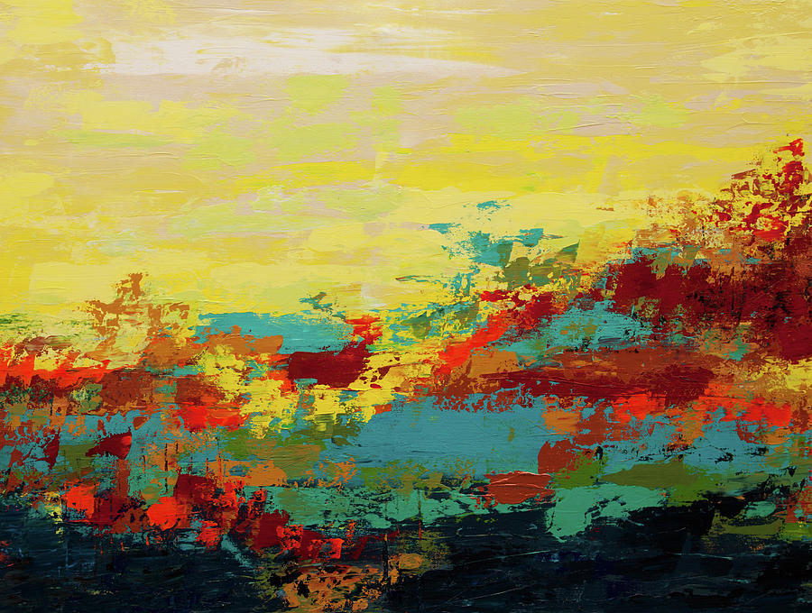 Abstract Painting - Desert Oasis by Hilary Winfield