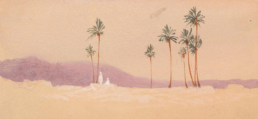 Desert Palms Painting by Lilias Trotter