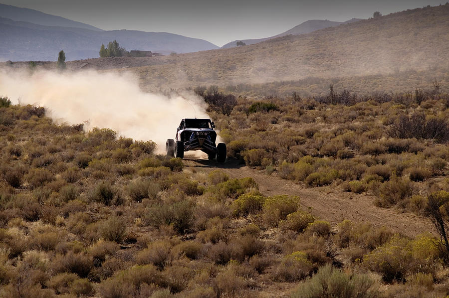 Desert Racing Truck Driving In Nevada Photograph by Martyn Goddard Desert Racing Truck Driving In Nevada Photograph by Martyn Goddard