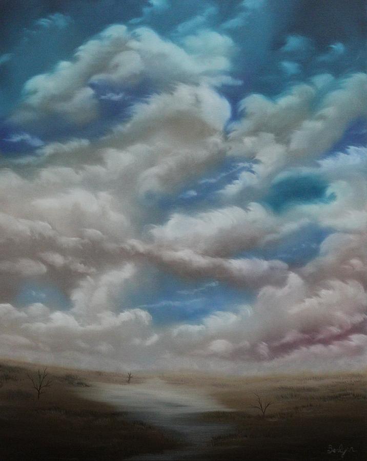Desert Rain Painting by Berlynn