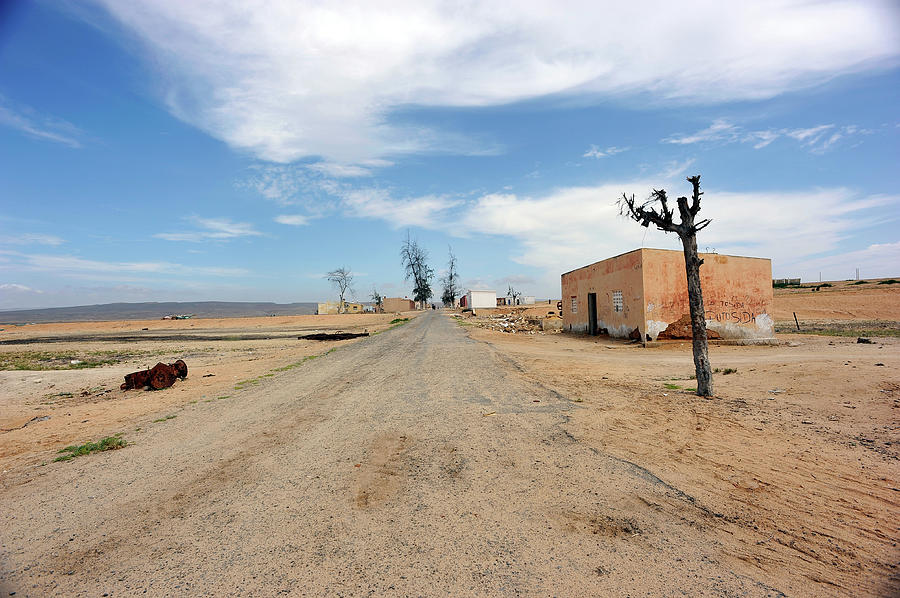 Desert Road Leading To Small Village Photograph by Filipe Jorge Da Silva Brandão