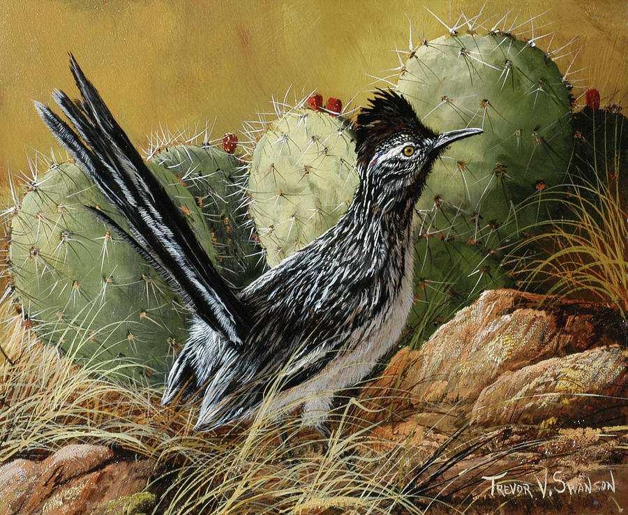 Animal Painting - Desert Runner by Trevor V. Swanson