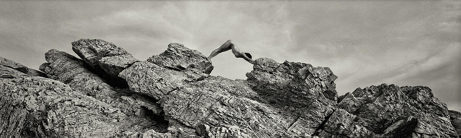 Nude Desert Stretch Photograph