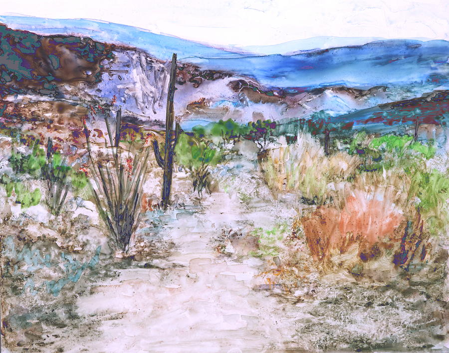 Desert Trail 2 Painting by M Diane Bonaparte