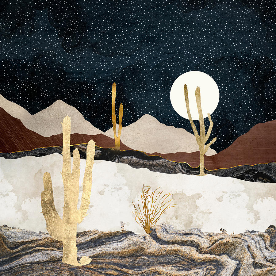 Desert View Digital Art by Spacefrog Designs