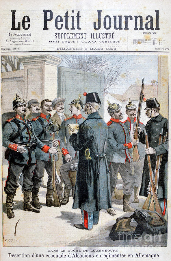 Desertion Of An Alsatian Squad Enlisted Drawing by Print Collector