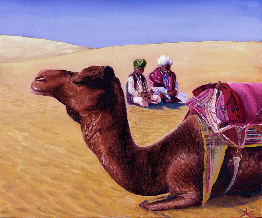 Deserts of India Painting by Abrah Zigler - Pixels