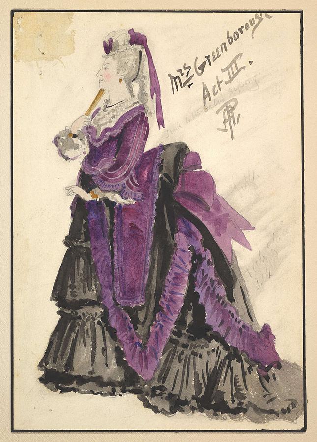Design Costume For Mrs Greenborough Act Iii Percy Anderson British