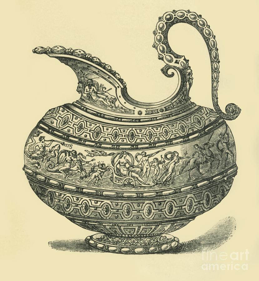 Design For A Jug Drawing by Print Collector
