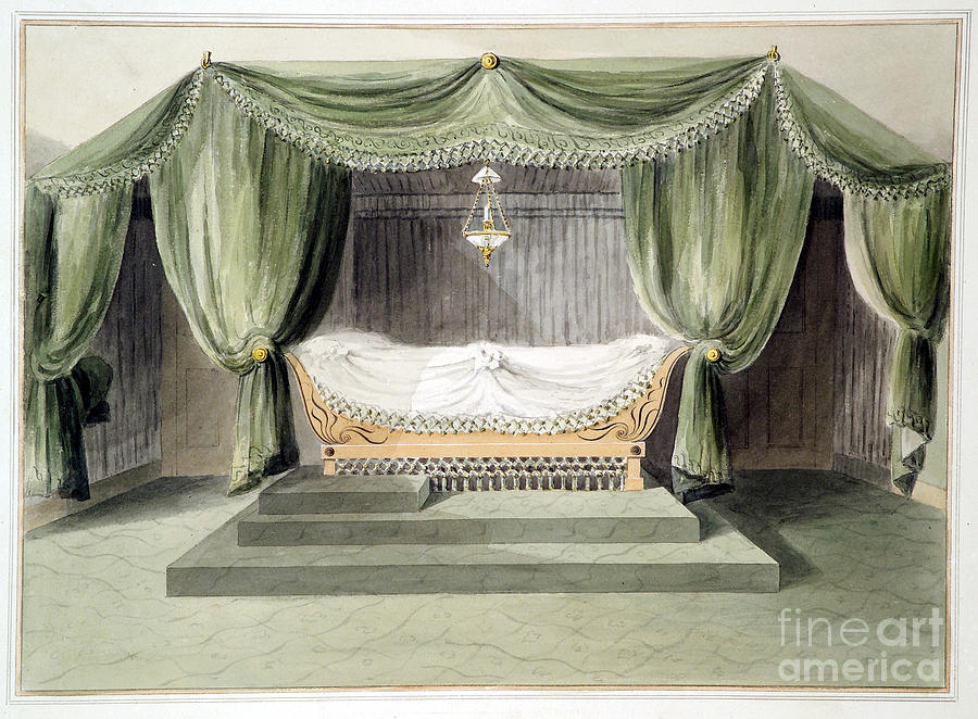 Design For A Tented Room, C.1806 Painting by English School
