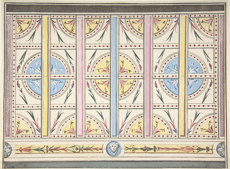 Design for a Wall Decoration Anonymous, British, 19th century Painting