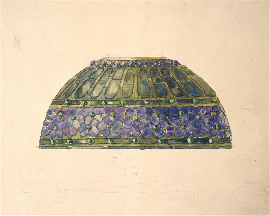 Design For Floral Lamp Louis Comfort Tiffany American New York