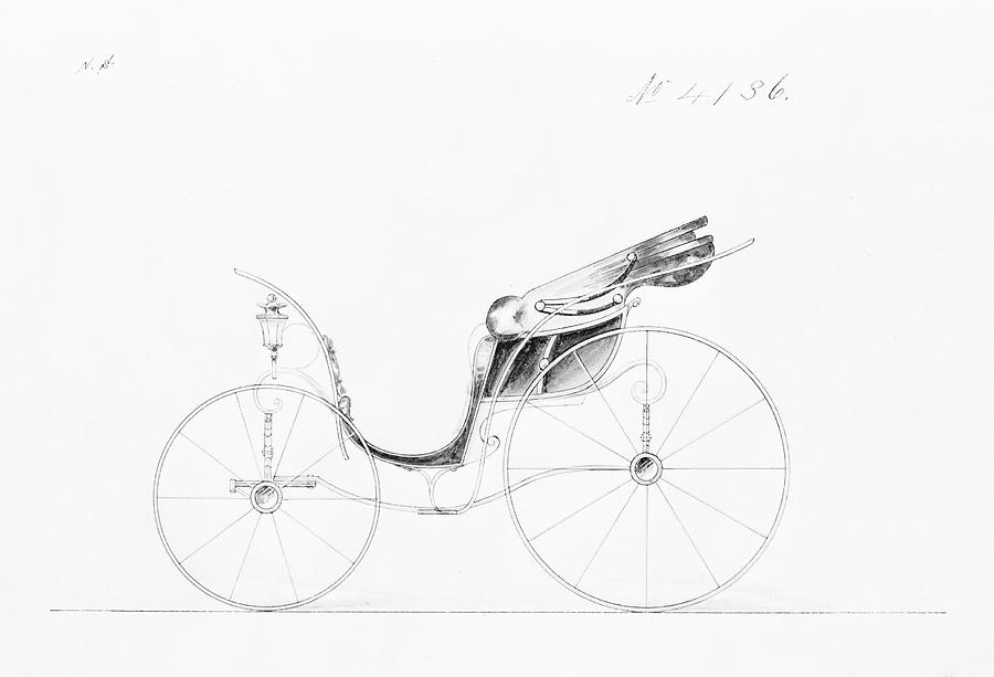 Design for Pony Phaeton, no. 4136. Painting by Herman Stahmer