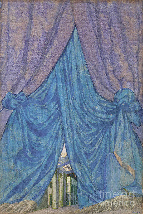 Design Of Curtain For The Ballet Drawing by Heritage Images