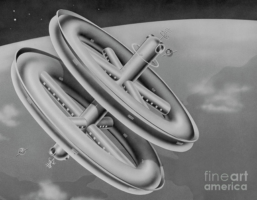 Design Of Space Stations Photograph by Bettmann