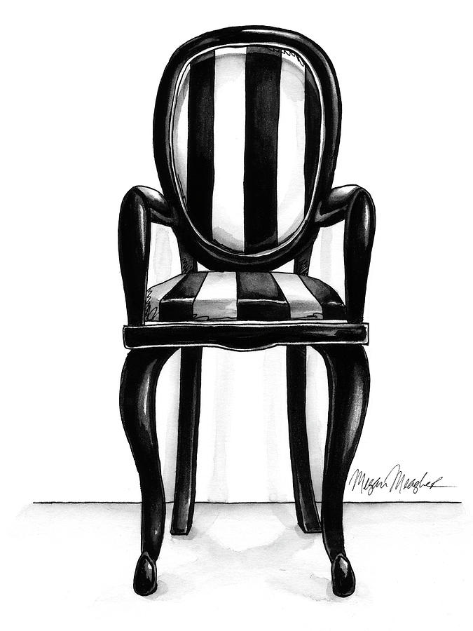 Furniture Painting - Designer Chair I by Megan Meagher