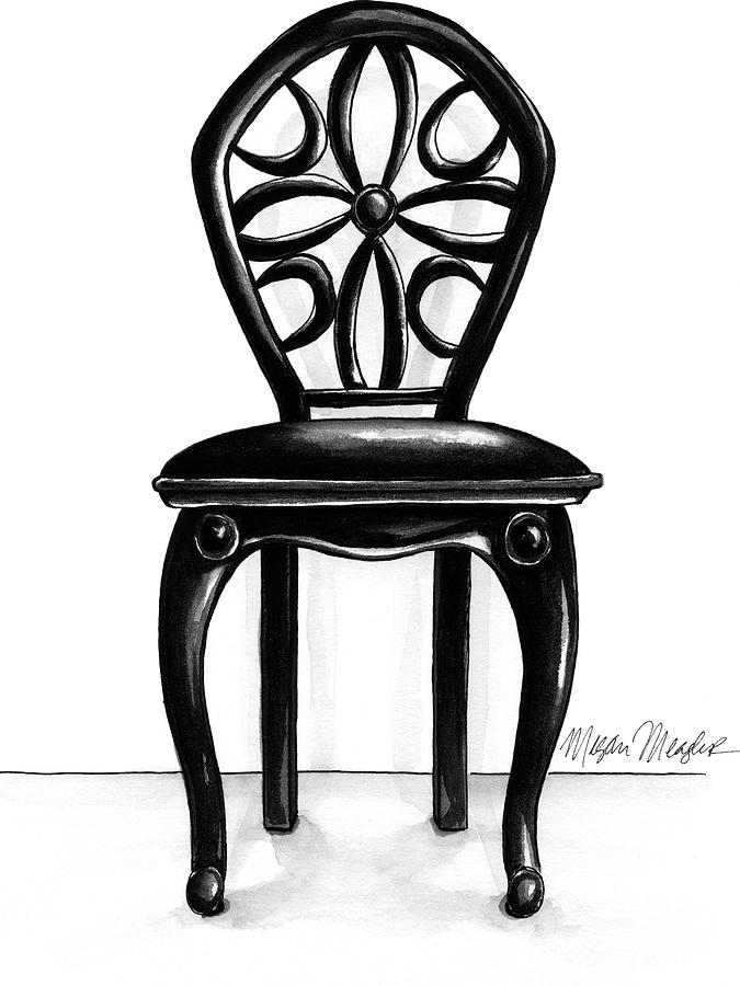 Furniture Painting - Designer Chair II by Megan Meagher
