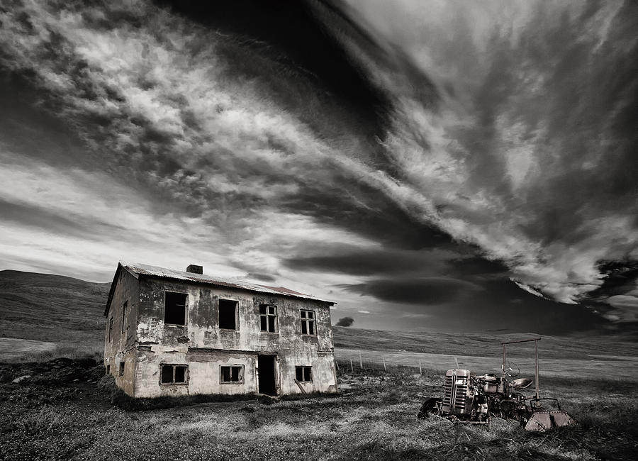 Nature Photograph - Desolation (mono) by orsteinn H. Ingibergsson
