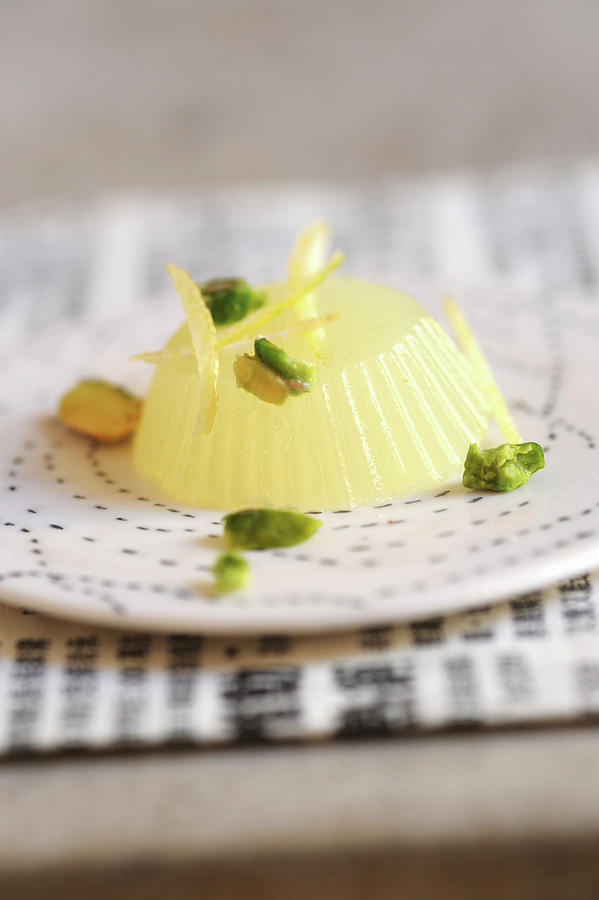 Dessert With Lemon And Pistachios Photograph by Michele Mulas