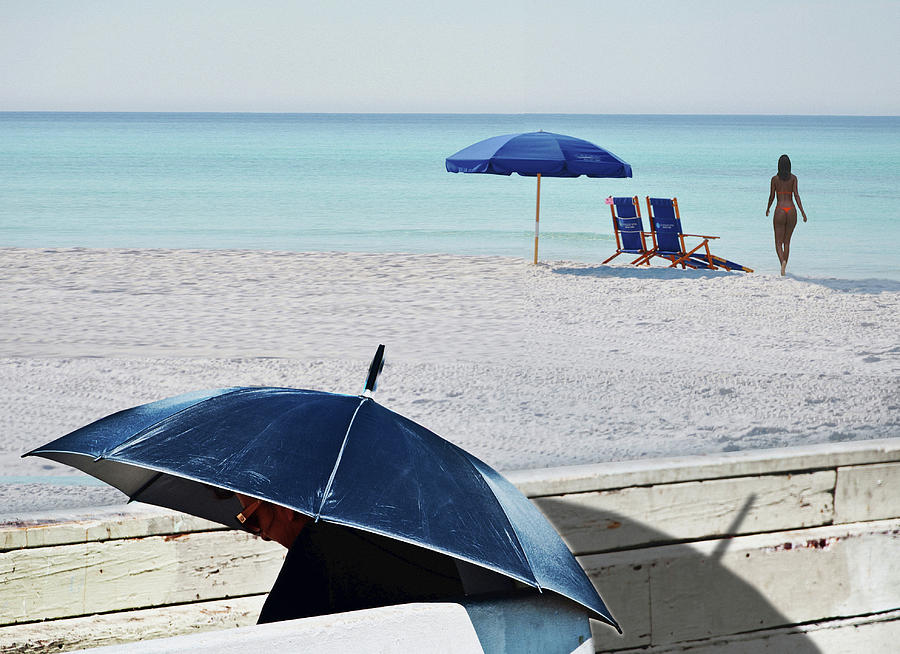 Destin Beach Florida  Sunbathers Photograph