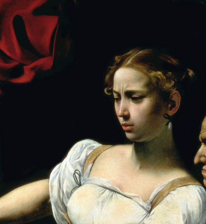 Detail From Judith And Holofernes, 1599 Painting by Michelangelo Merisi Da Caravaggio