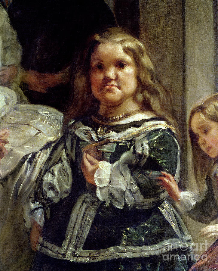 Detail From Las Meninas Or The Family Of Philip Iv Painting by Diego Rodriguez De Silva Y Velazquez