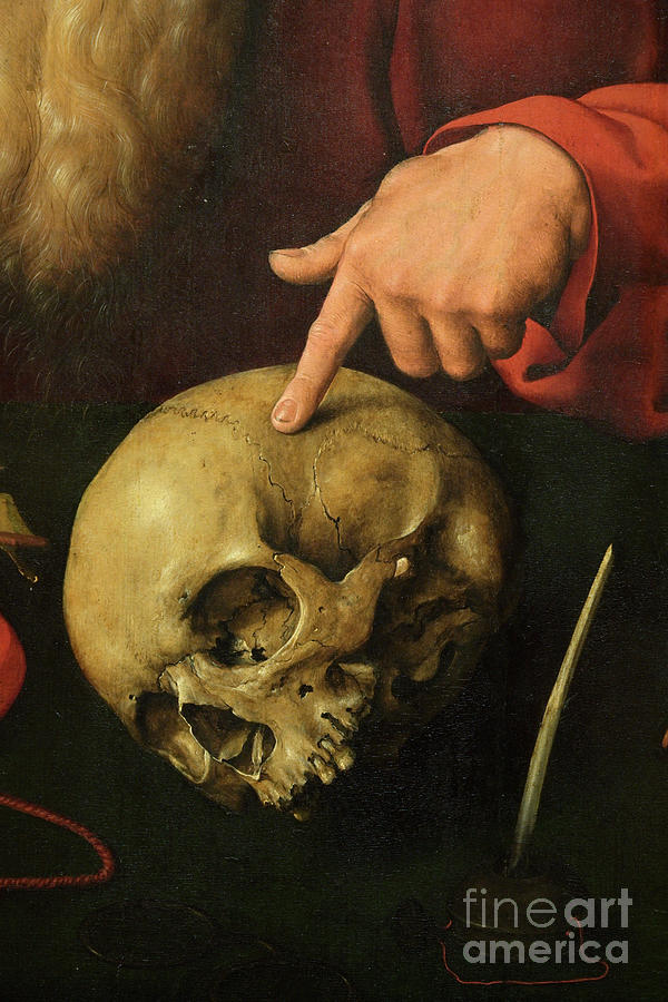 Detail From St Jerome By Joos Van Cleve Photograph by David Parker/science Photo Library