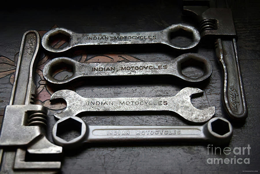 Detail Image Of Vintage Tools Photograph by Retrographs