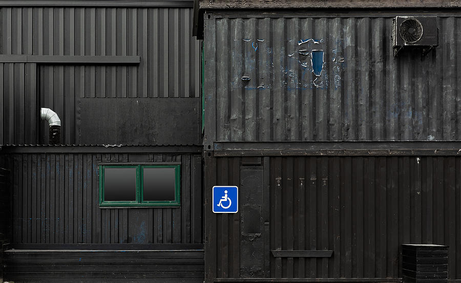 Architecture Photograph - Detail Industrial Building. by Inge Schuster