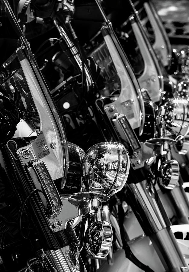 Detail NYPD Motorcycles  Photograph by Robert Ullmann