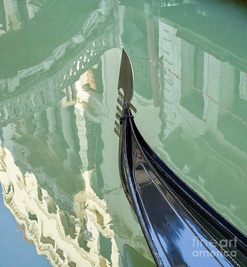 Detail of a gondola in Venice Photograph by Patricia Hofmeester