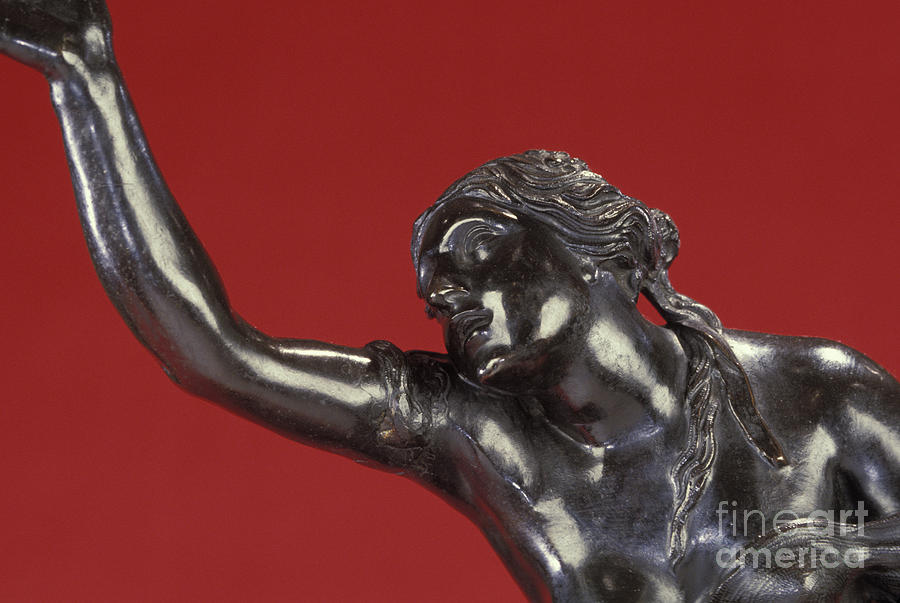 Detail of bronze sculpture of the abduction of Helen Sculpture by Pierre Puget