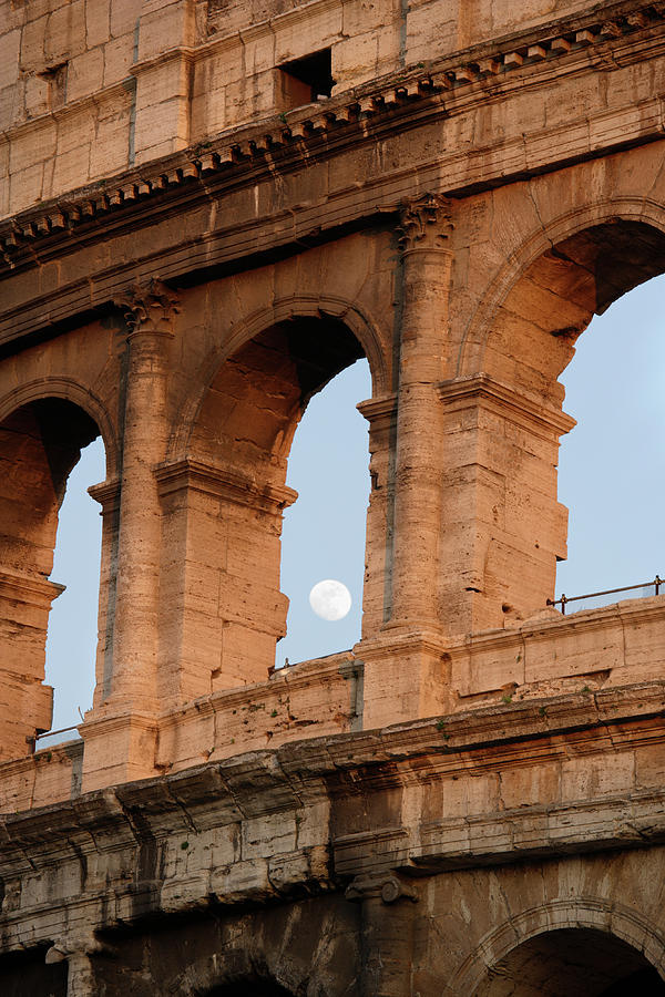 Detail Of Colosseum,rome Photograph by Guy Vanderelst