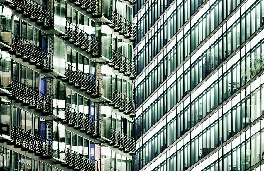 Detail Of Modern Building In Berlin Digital Art by Ben Pipe