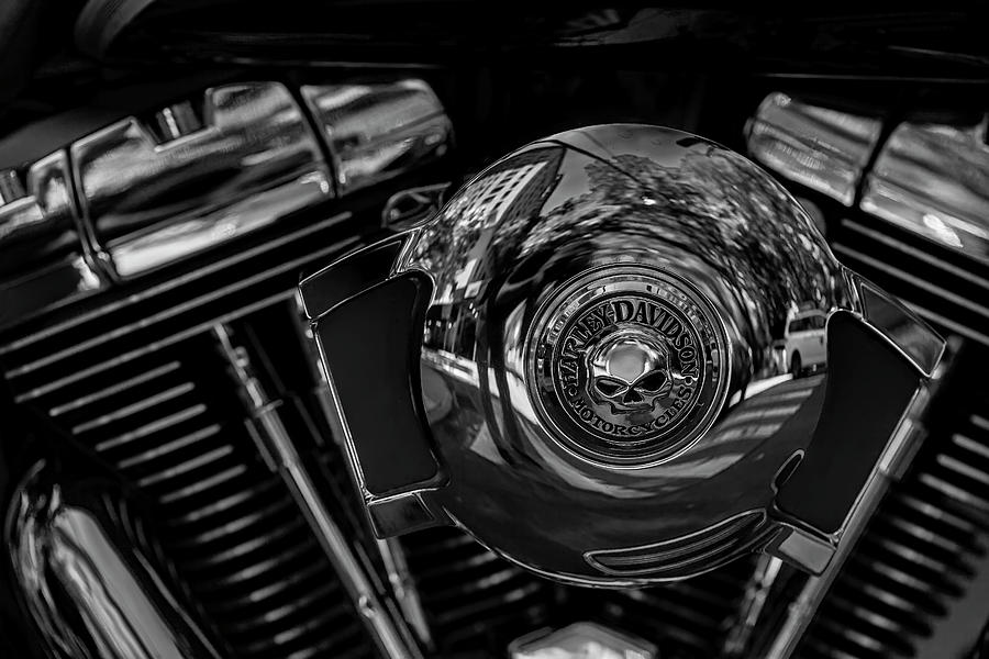 Detail of Motorcycle - Harley Davidson Photograph by Robert Ullmann